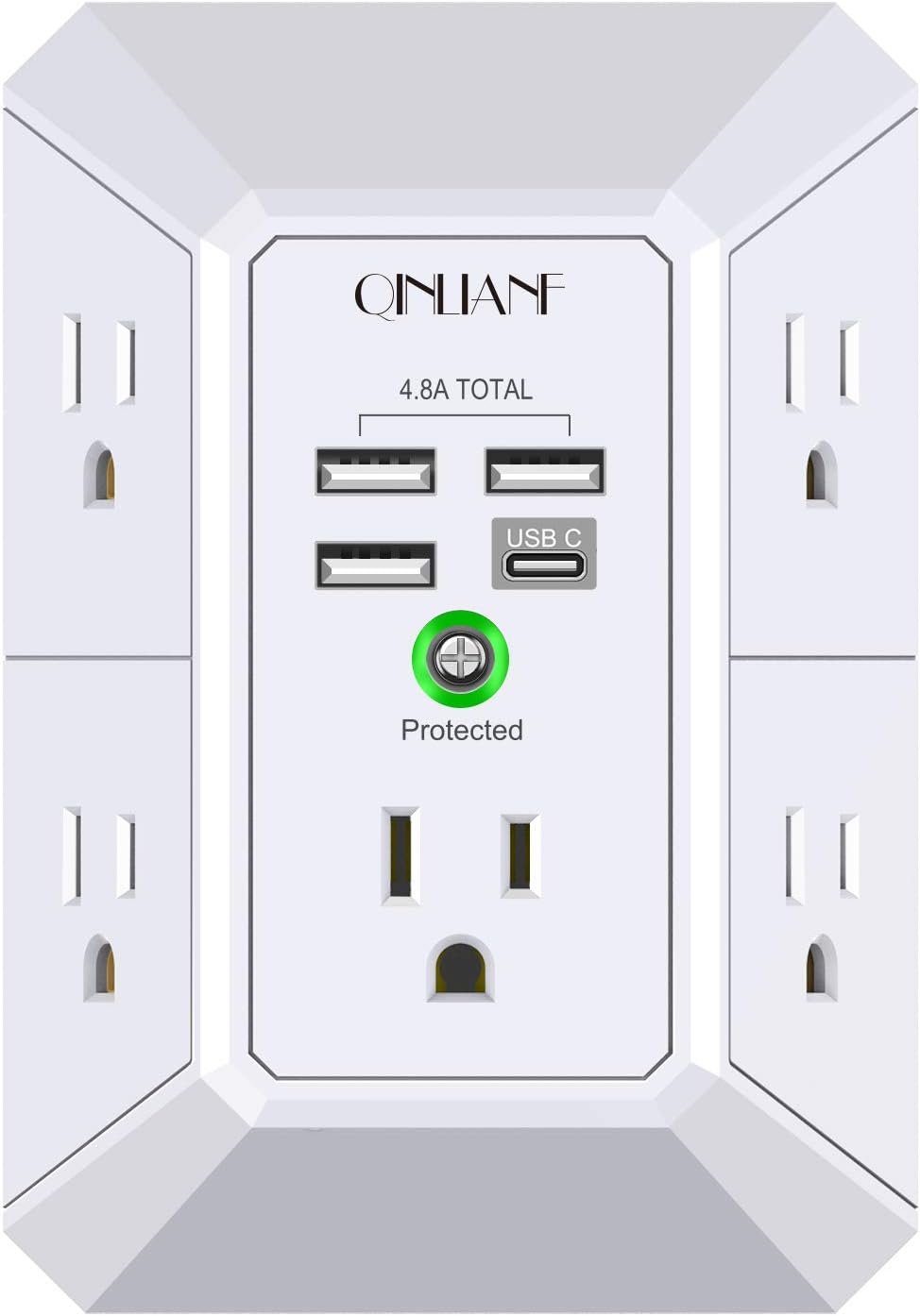 5 Outlet Extender Wall Charger